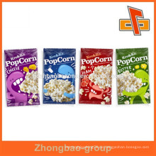 Neue Produktqualität PET Lebensmittel Plastikbeutel Druck hell-farbig für Popcorn